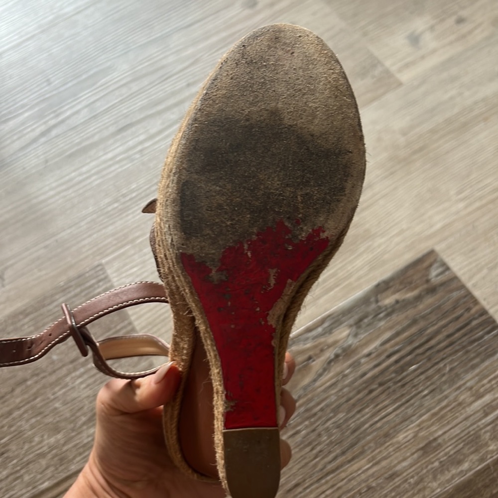 Christian louboutin brown wedges - Picture 5 of 9